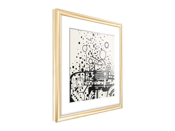 13mm 'Cosmos' Textured Gold Frame Moulding